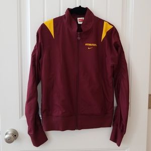 ASU Maroon Windbreaker Jacket Ruched Sleeves, S